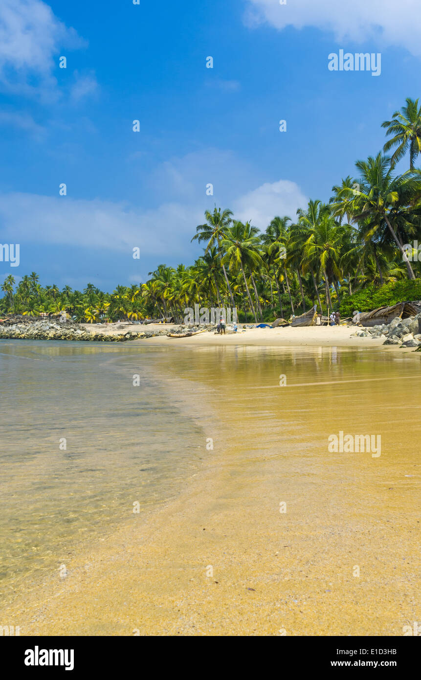 Incredibili spiagge indiano, Varkala. Il Kerala, India Foto Stock