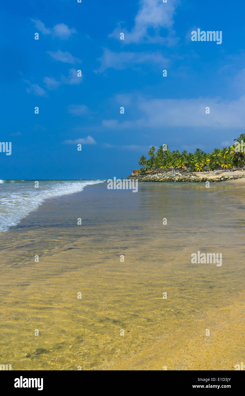 Incredibili spiagge indiano, Varkala. Il Kerala, India Foto Stock