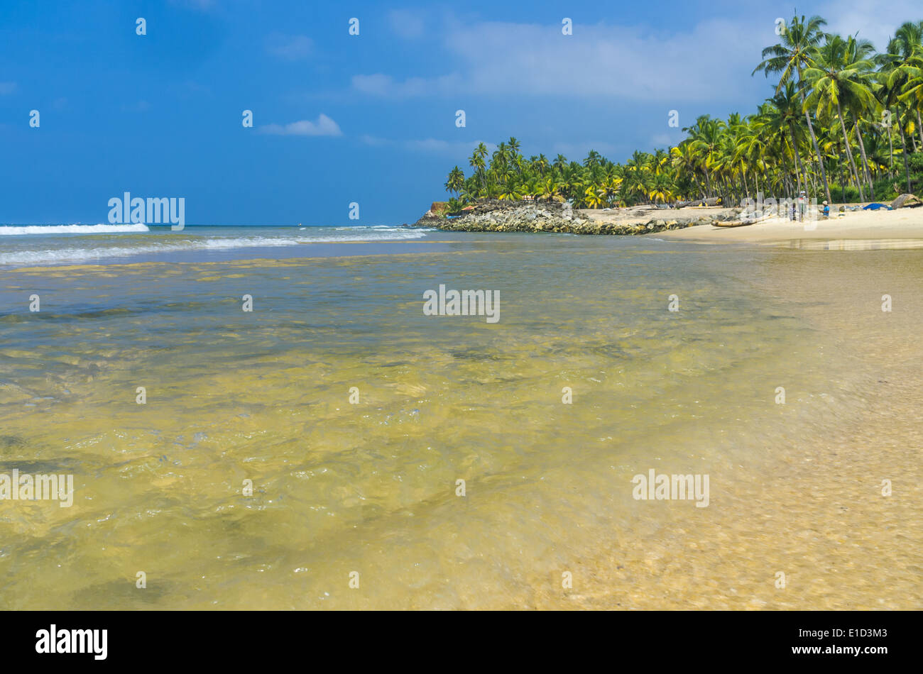 Incredibili spiagge indiano, Varkala. Il Kerala, India Foto Stock