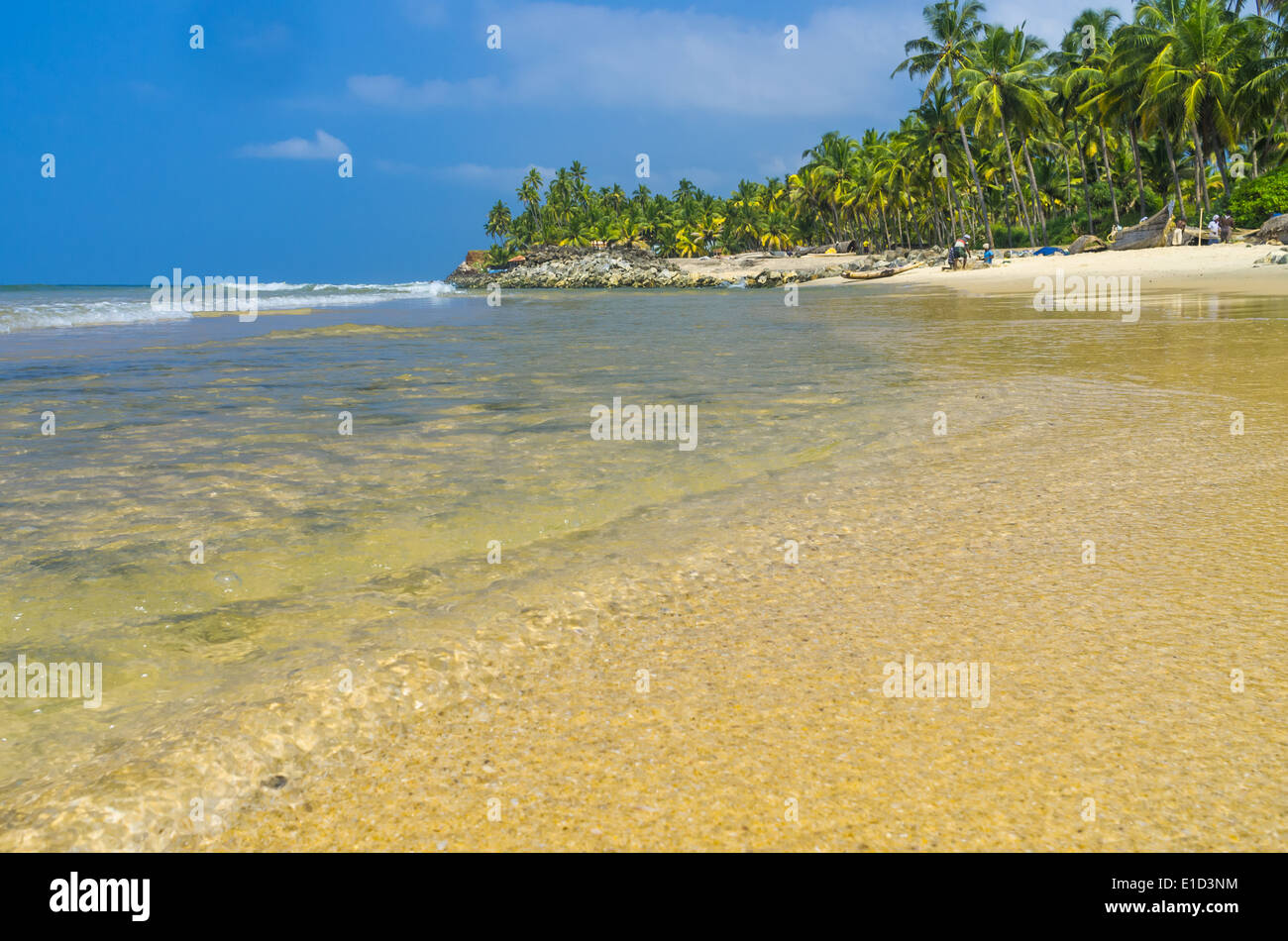Incredibili spiagge indiano, Varkala. Il Kerala, India Foto Stock