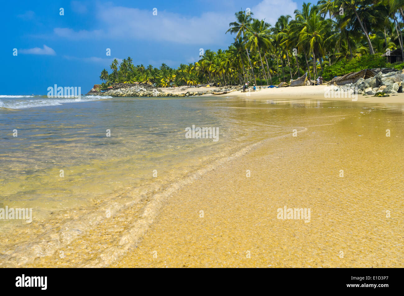 Incredibili spiagge indiano, Varkala. Il Kerala, India Foto Stock