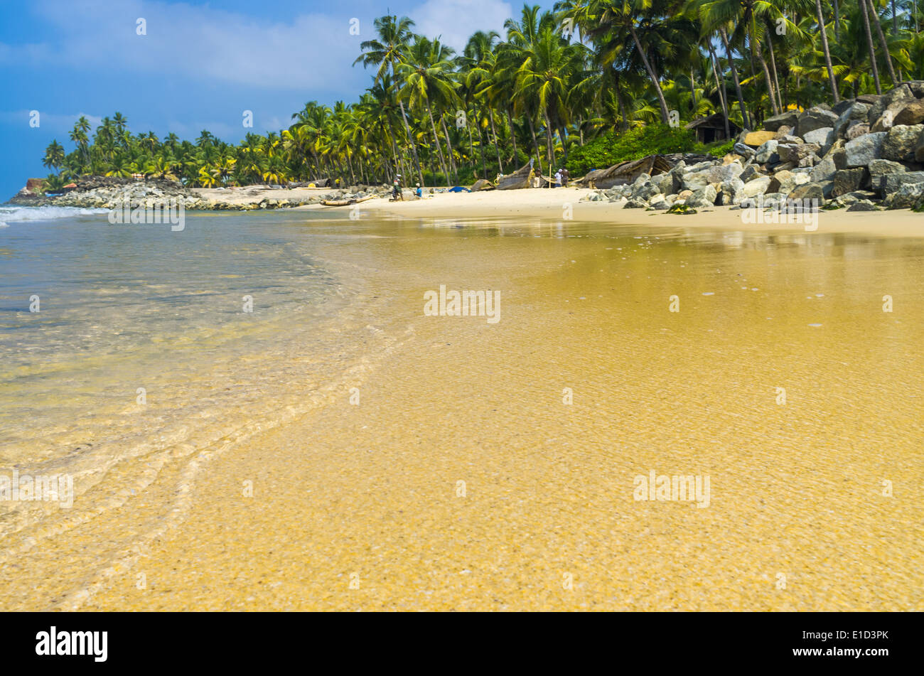 Incredibili spiagge indiano, Varkala. Il Kerala, India Foto Stock