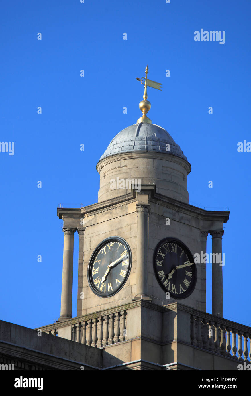 Regno Unito, Scozia, Edimburgo, General Register House, Torre dell'orologio, Foto Stock