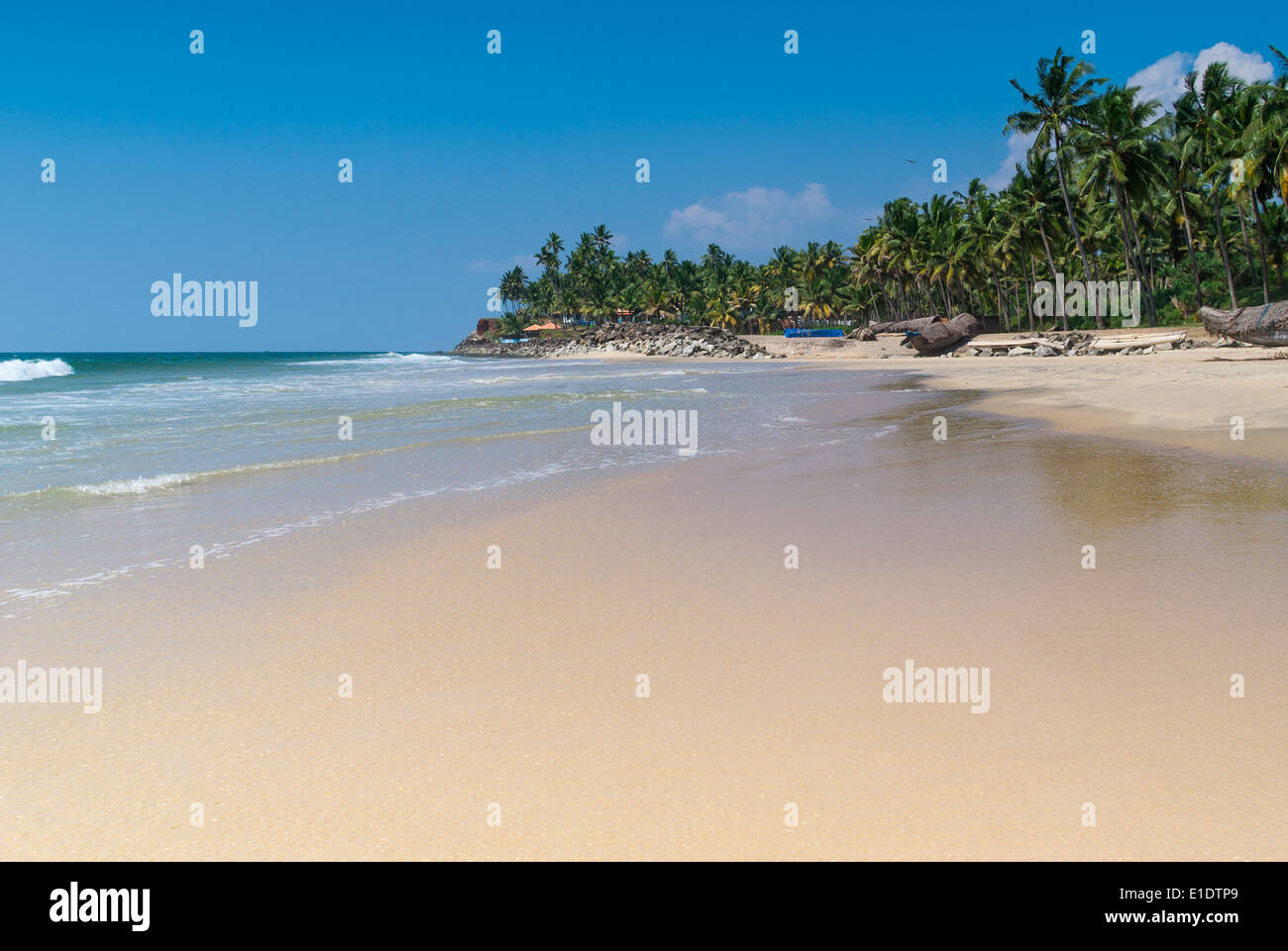 Incredibili spiagge indiano, Varkala. Il Kerala, India Foto Stock