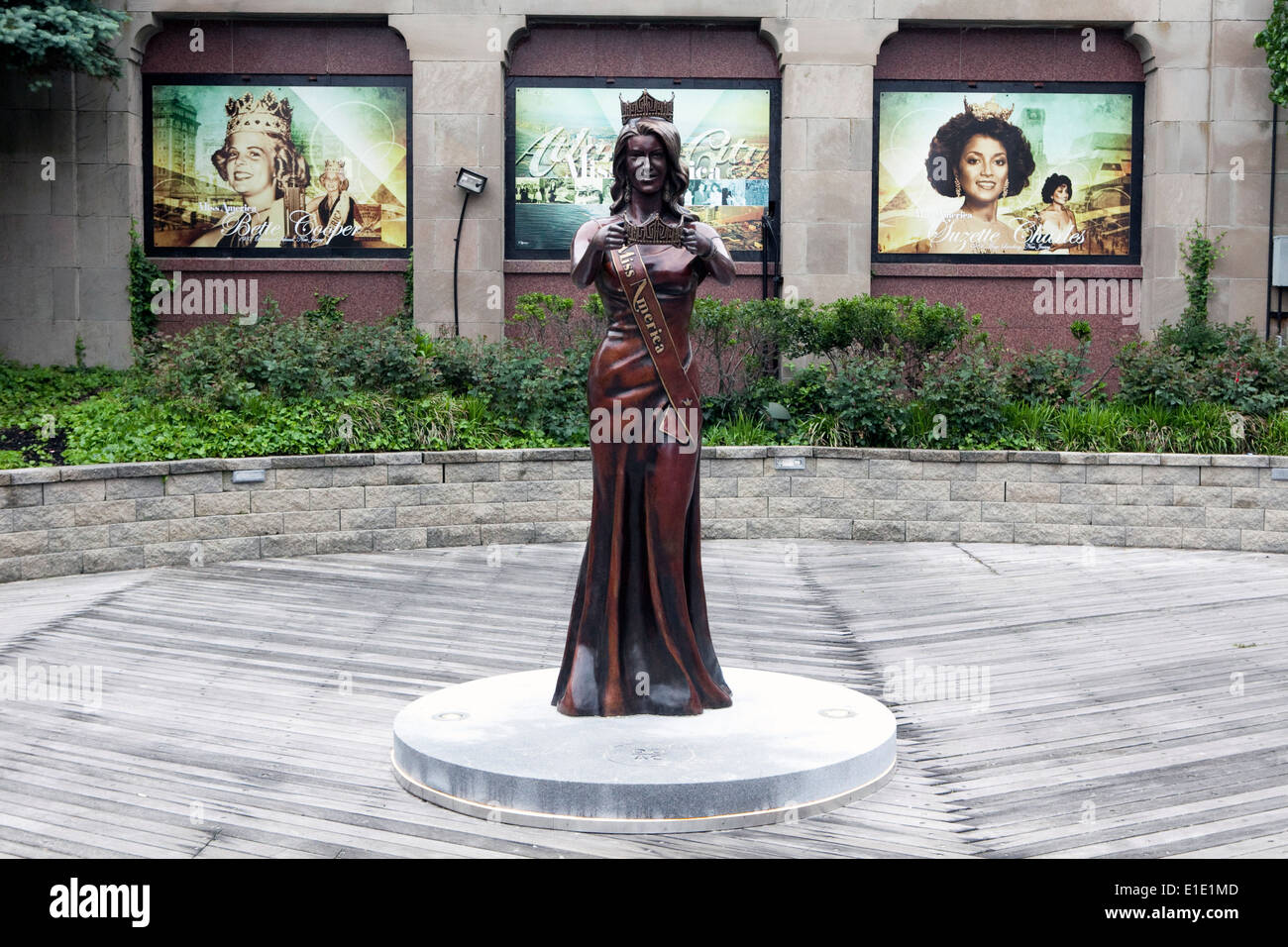 La Miss America statua è visto in Atlantic City, New Jersey Foto Stock