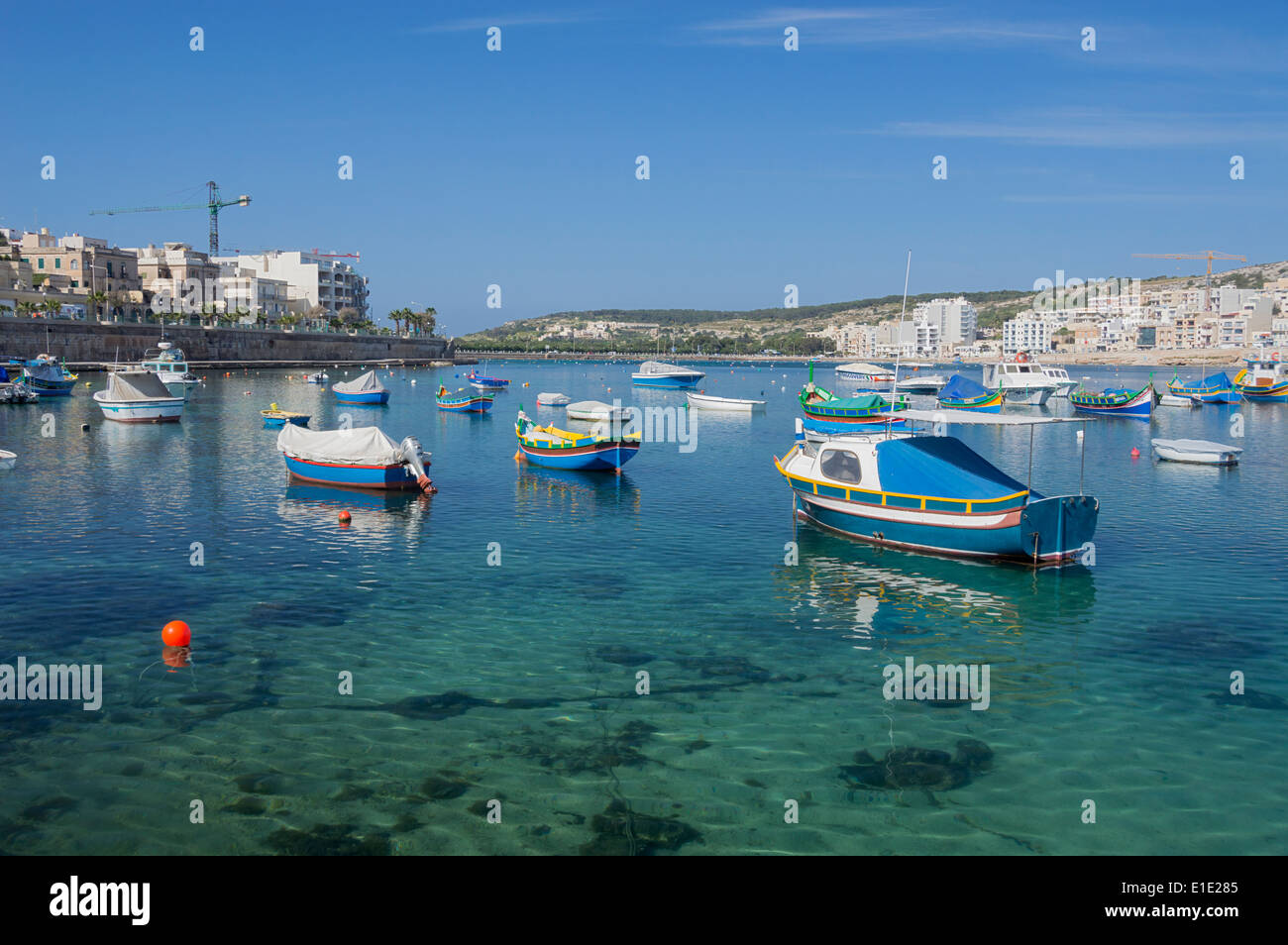 St Paul Bay, Xemxija, nord di Malta, l'Europa. Foto Stock