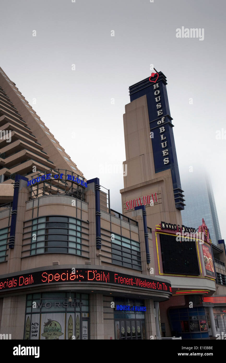 Una vista della House of Blues di Atlantic City, New Jersey Foto Stock