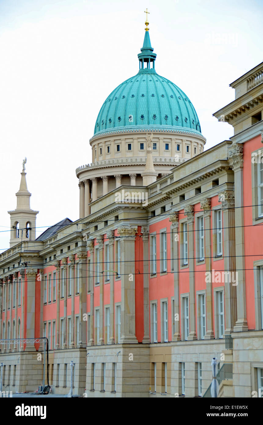 Casa del Parlamento e di San Nikolai Potsdam in Germania Foto Stock