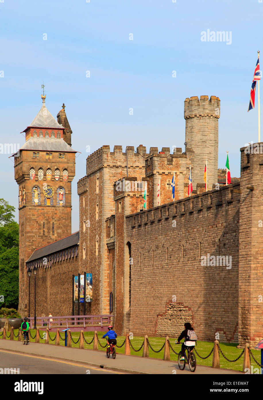 Regno Unito Galles, Cardiff, Castello, Foto Stock