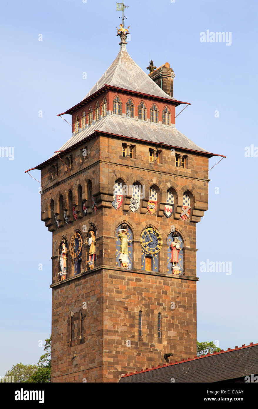 Regno Unito Galles, Cardiff, Castello, Foto Stock