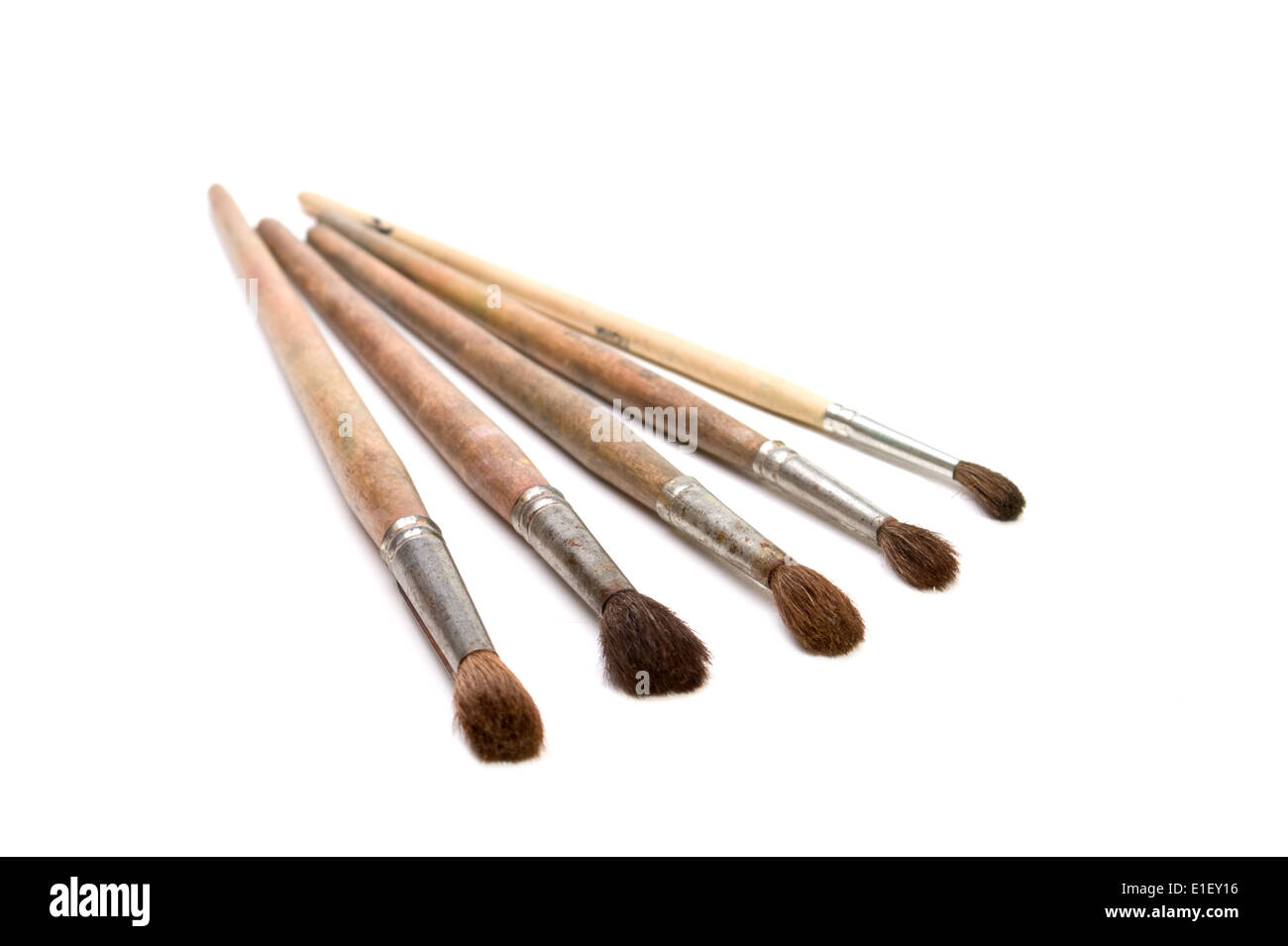 Disegno spazzola isolato su uno sfondo bianco Foto Stock