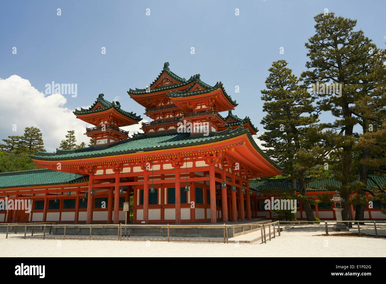 Santuario Heian, Kyoto, Giappone, lo Shintoismo Foto Stock