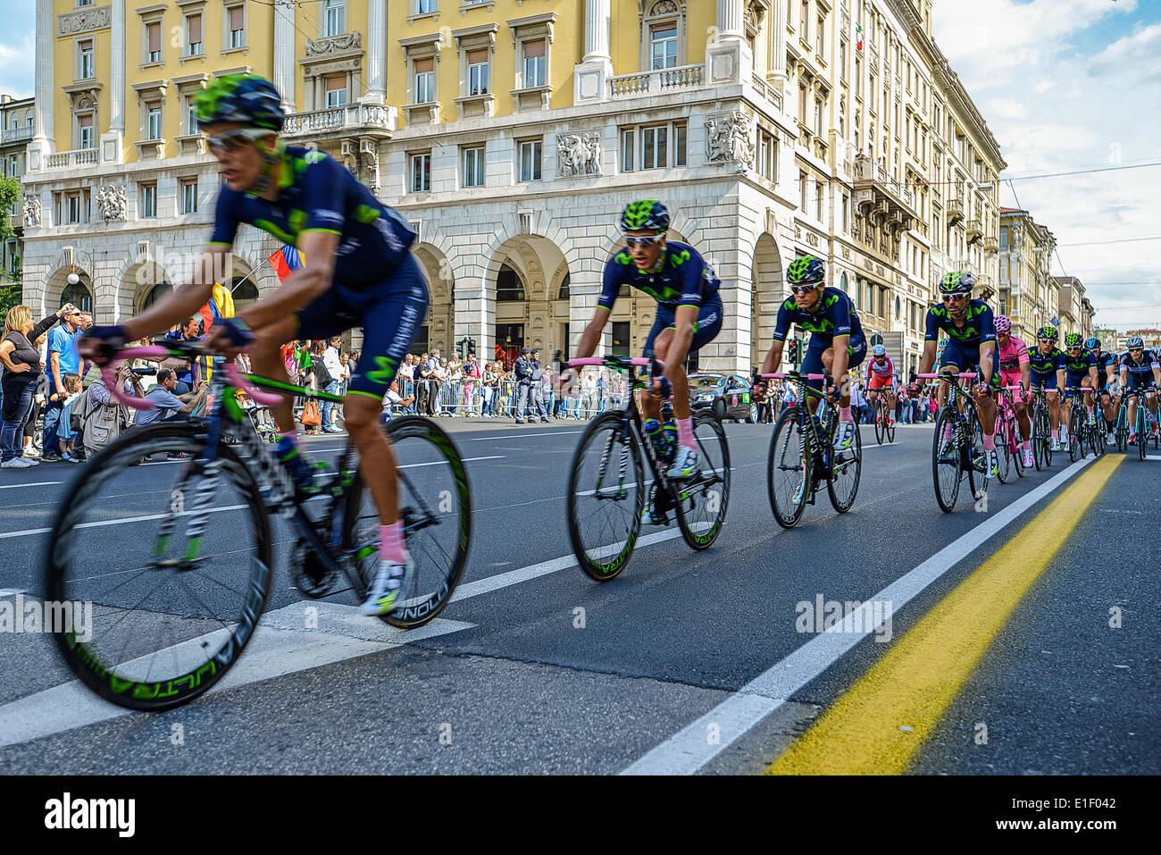 Trieste, Italia. 2 Giugno 2014. Italia Friuli M.B. Trieste Giro d Italia ciclismo 2014 Credit: Davvero Facile Star/Alamy Live News Foto Stock