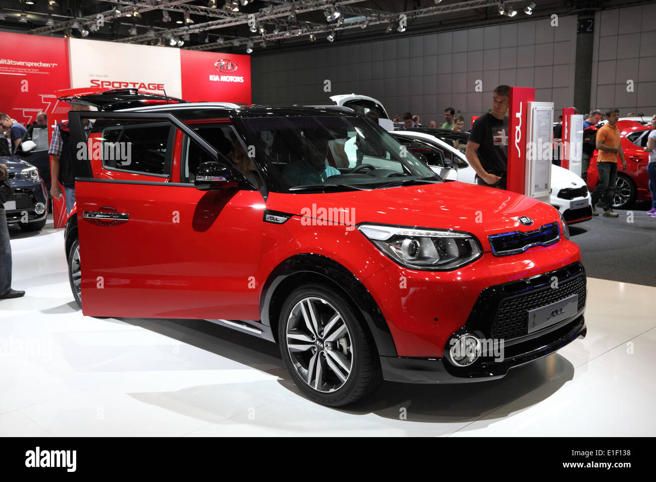 Nuova KIA Soul all'AMI - Auto Mobile Fiera internazionale su Giugno 1st, 2014 di Leipzig, in Sassonia, Germania Foto Stock