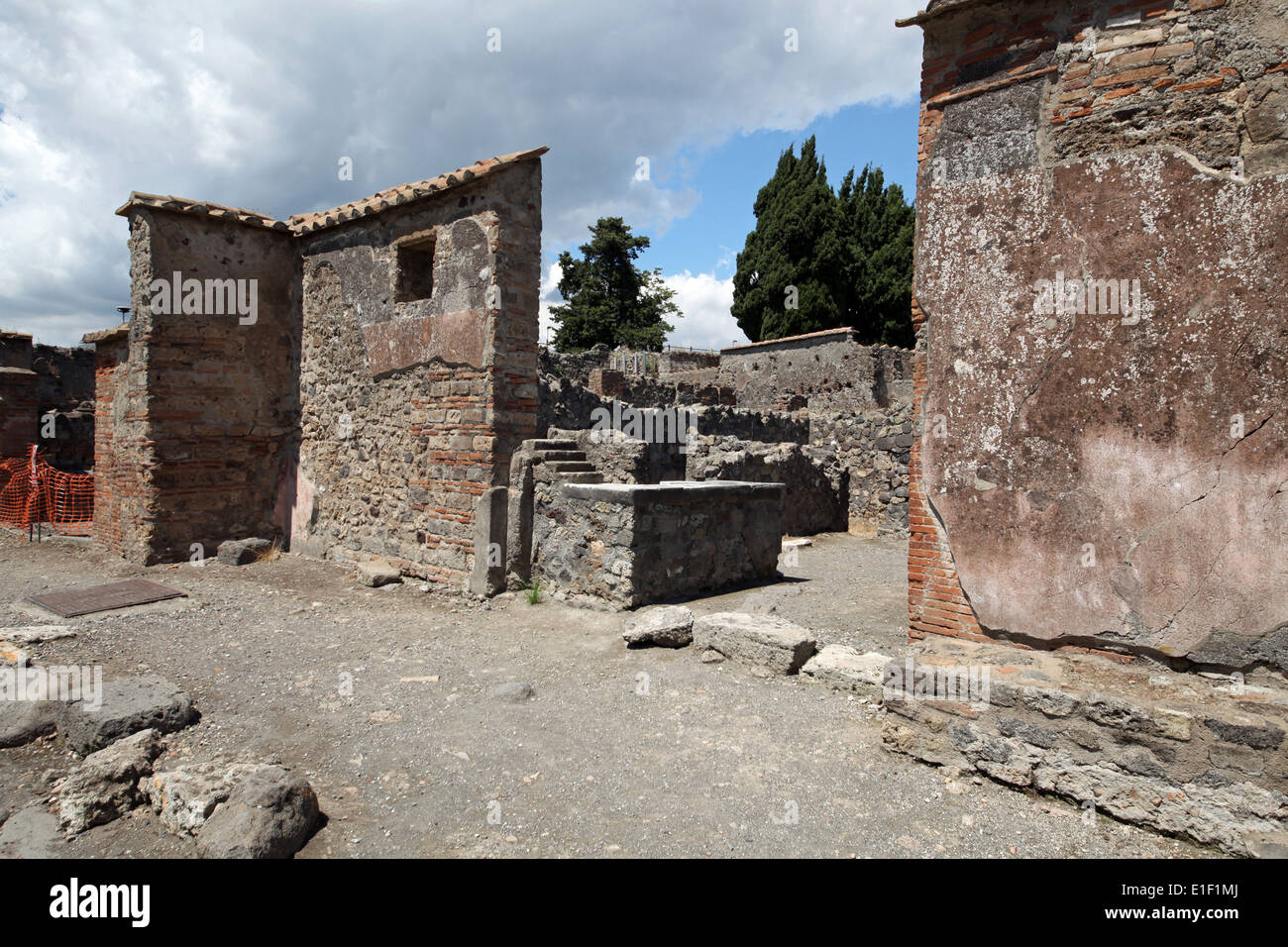 Via Pompei Foto Stock