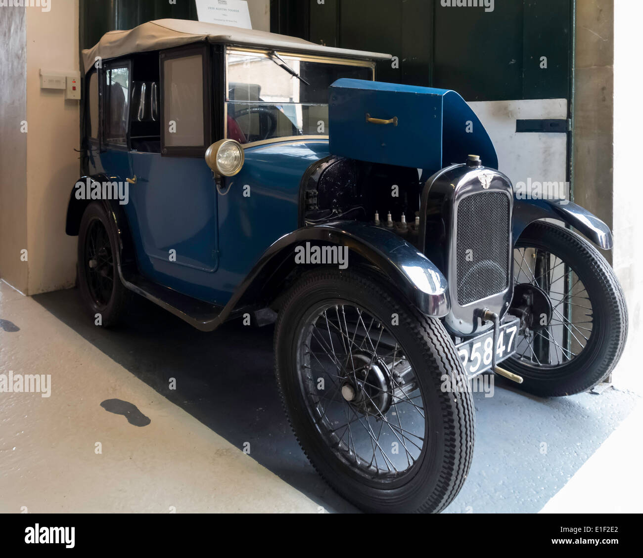 Una Austin touring car costruito nel 1926, presso il Museo i bygones a Holkham Hall Norfolk England Regno Unito Foto Stock