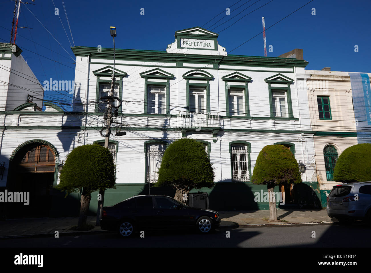 Prefettura di polizia carabineros de chile stazione di polizia in prefectura Punta Arenas in Cile Foto Stock