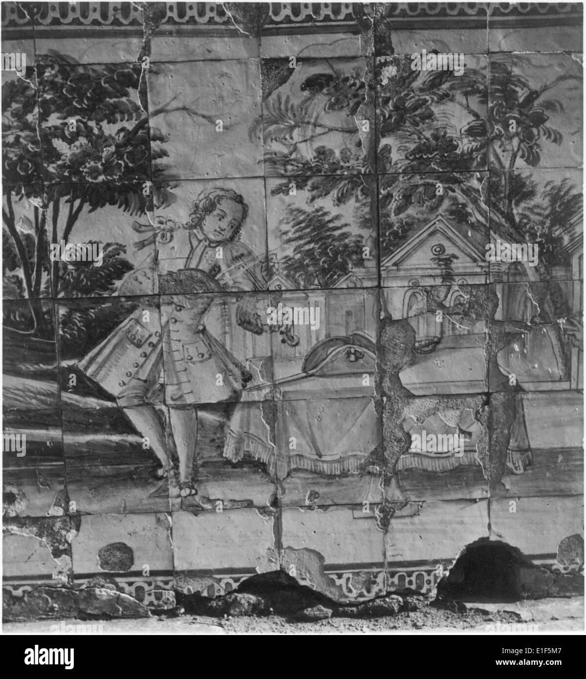 Quinta dos Chavães è una tenuta storica situata a Vila ChÃ de Ourique, in Portogallo, nota per la sua architettura tradizionale portoghese e gli azulejos. Foto Stock