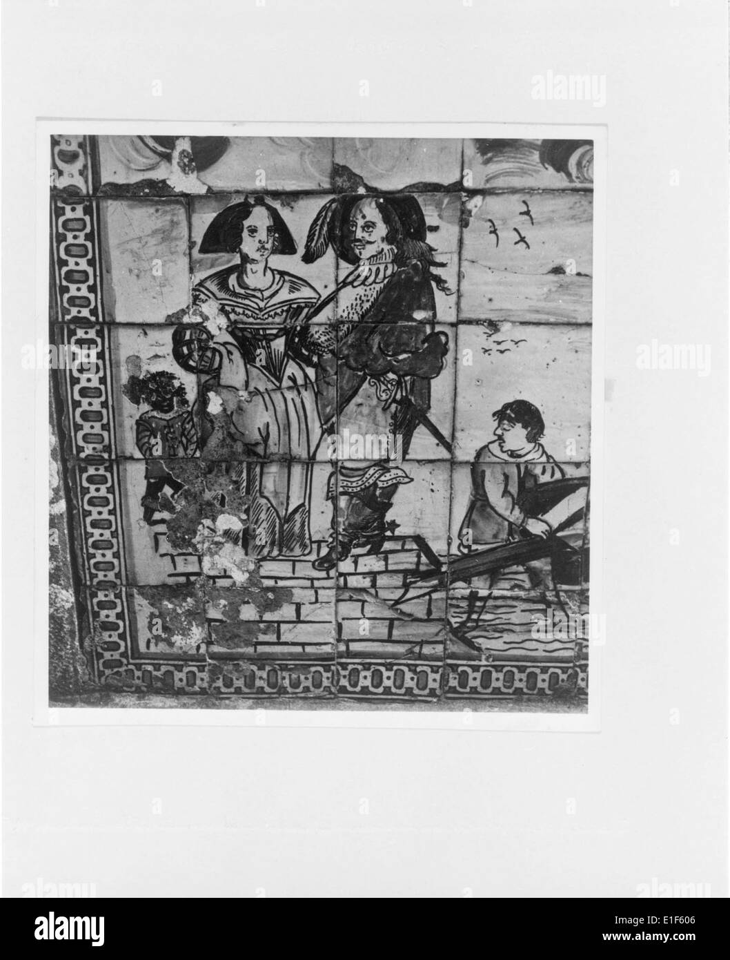 Quinta dos Chavães è una tenuta storica a Vila ChÃ de Ourique, in Portogallo, nota per il suo patrimonio agricolo e gli azulejos, che rappresentano l'architettura rurale della regione. Foto Stock