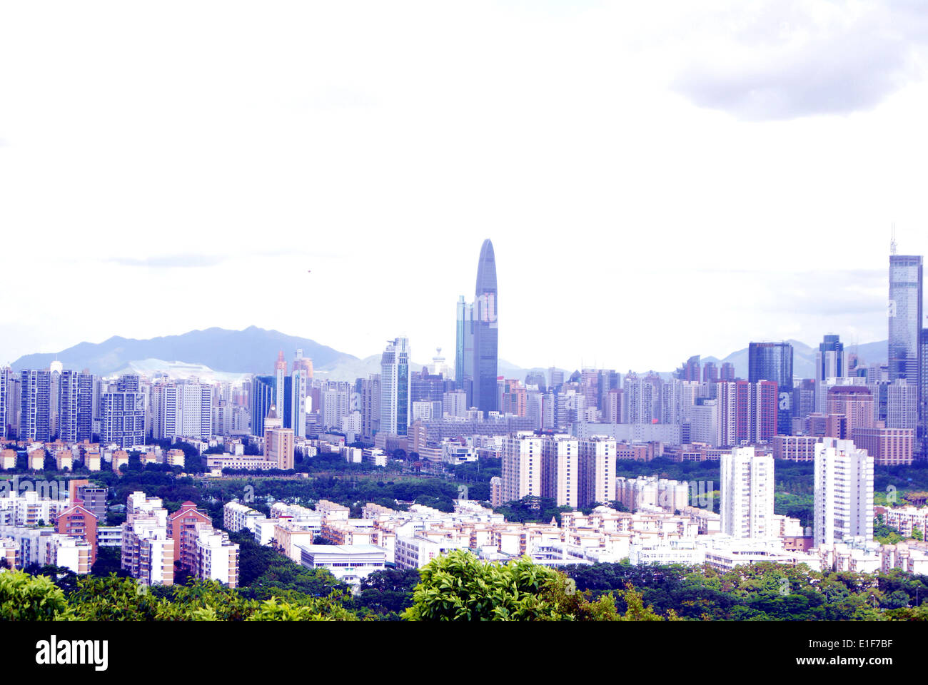 Shenzhen paesaggio urbano Foto Stock