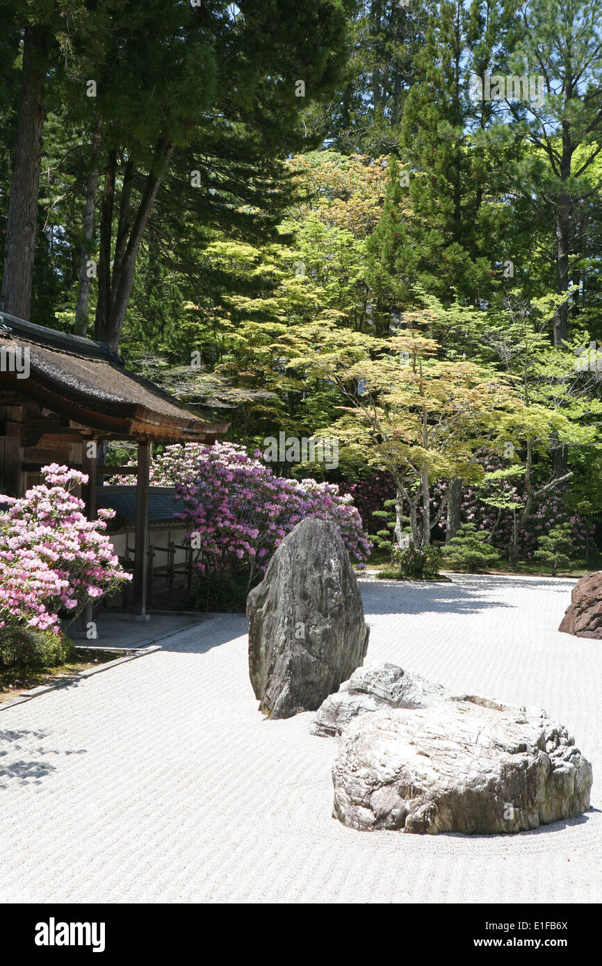 Banryutei Il Rock Garden nel tempio Kongobuji Koyasan complesse Foto Stock