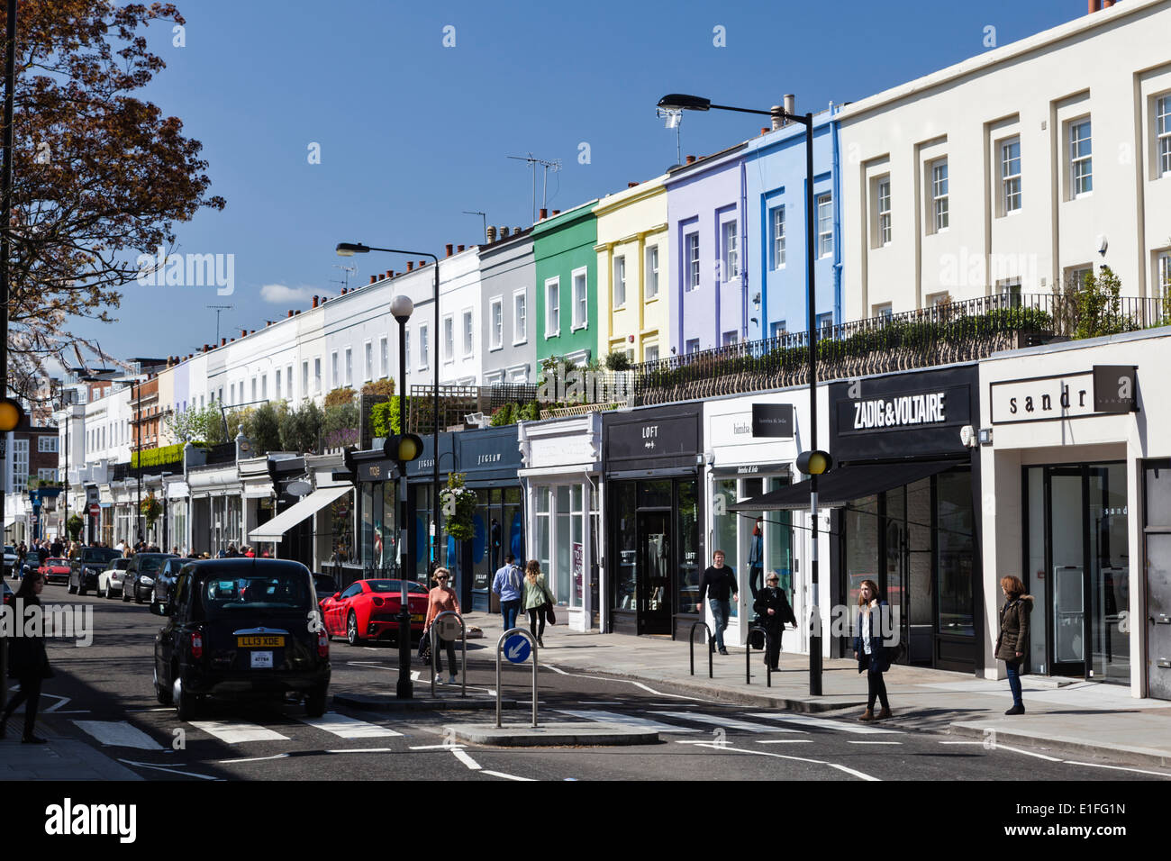 Hotel boutique di lusso negozi su Westbourne Grove, Notting Hill, Londra. Foto Stock