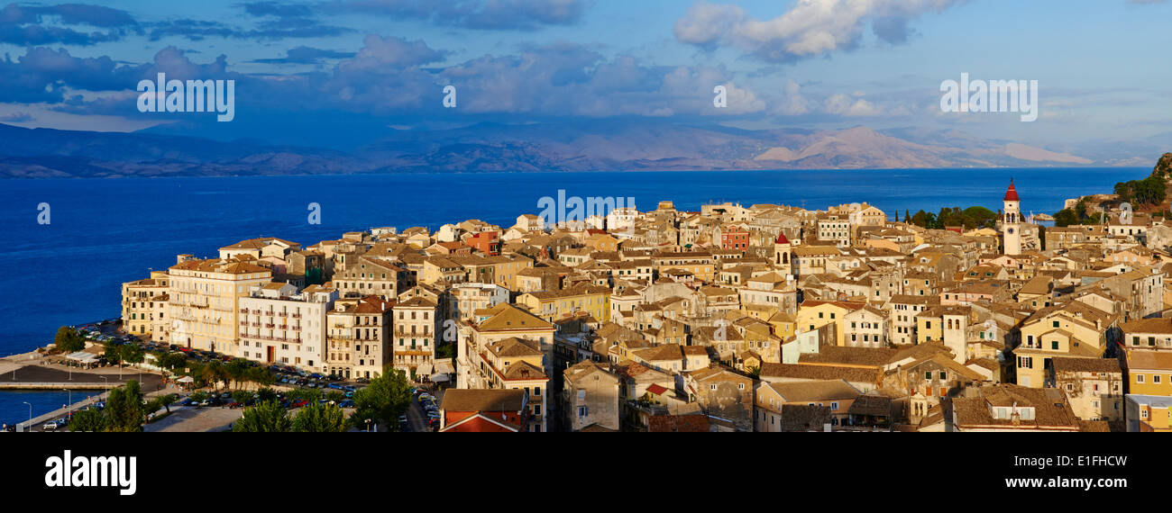 La Grecia, isola del Mar Ionio, l'isola di Corfù, Corfu città patrimonio mondiale Unesco, Agios Spyridon chiesa Foto Stock
