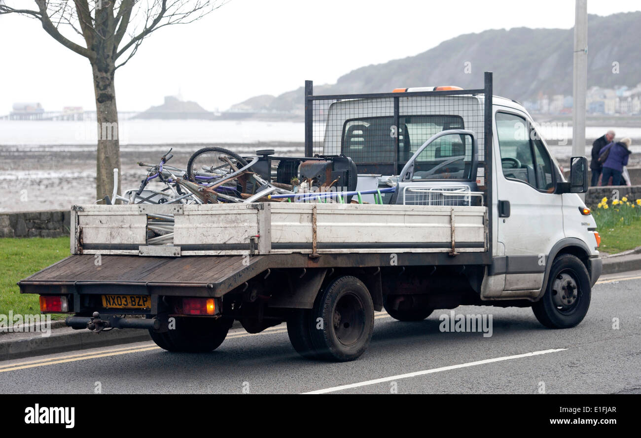 Rottami di metallo van. Foto Stock