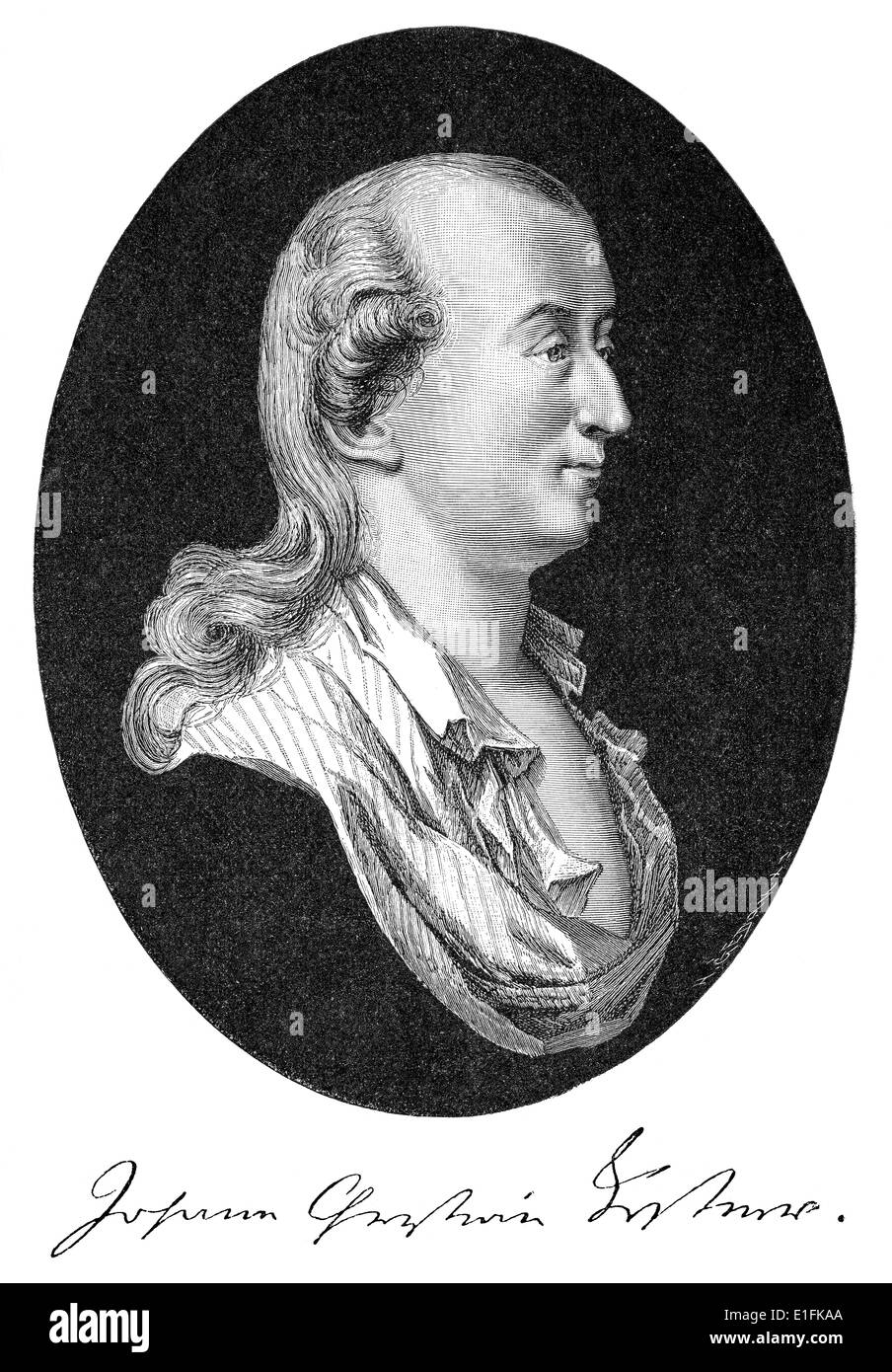 Johann Christian Kestner, 1741-1800, giurista tedesco e archivista, famoso come il marito di "Werther's Lotte', Charlotte Buff, in Foto Stock