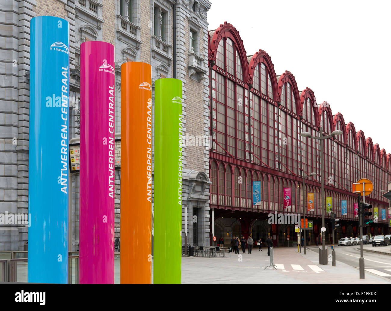 Stazione centrale di Antwerp Foto Stock