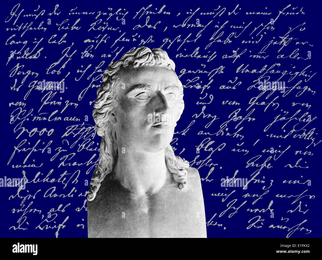 Johann Christoph Friedrich von Schiller, 1759-1805, un poeta tedesco, filosofo e storico Foto Stock