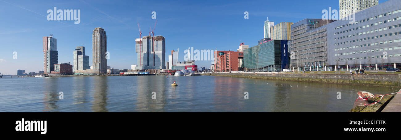 Vista panoramica sulla citta' di Rotterdam Foto Stock