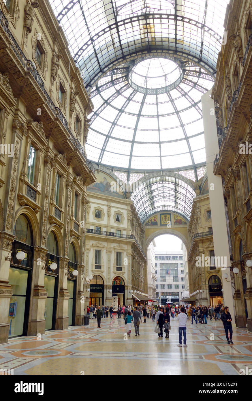 Galleria Vittorio Emanuele a Milano, Italia Foto Stock