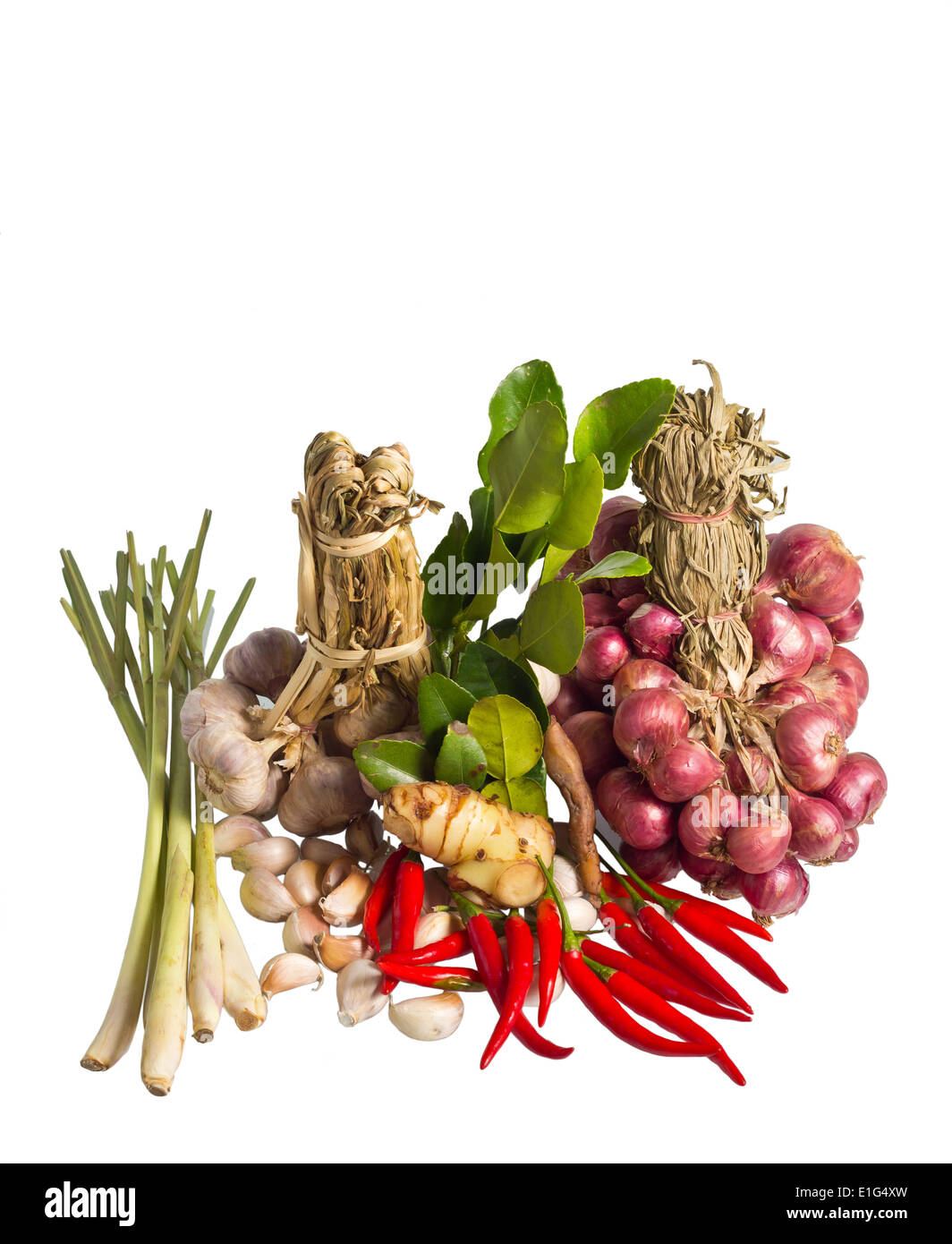 Cibo tailandese ingredienti per cibi speziati e Tom-Yam Foto Stock