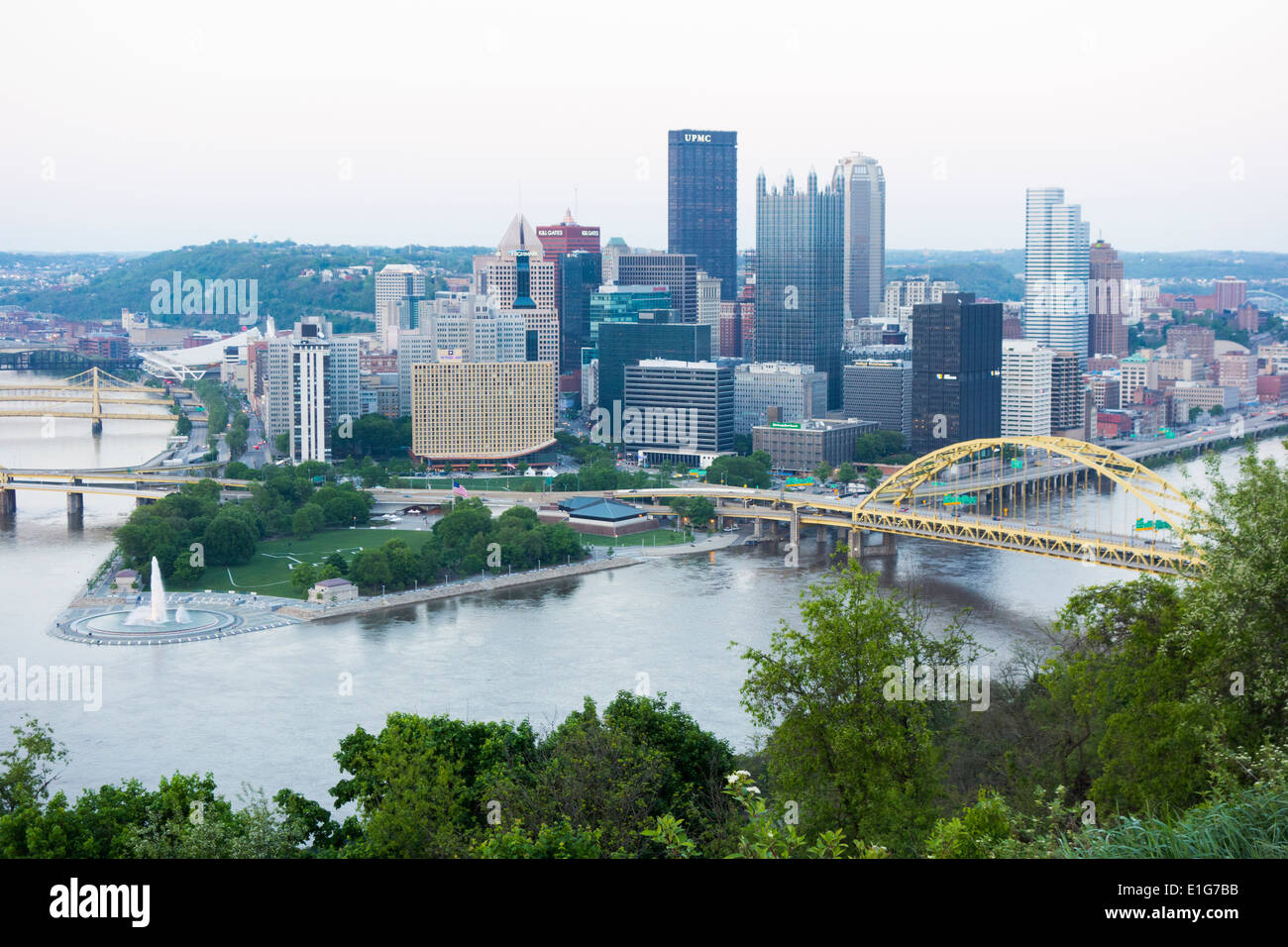 Pittsburgh PA skyline Foto Stock
