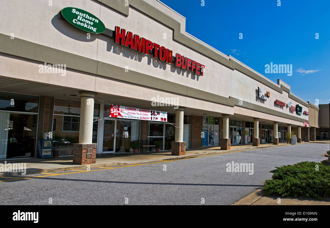 Hampton Village Center in Taylors, Carolina del Sud Foto Stock