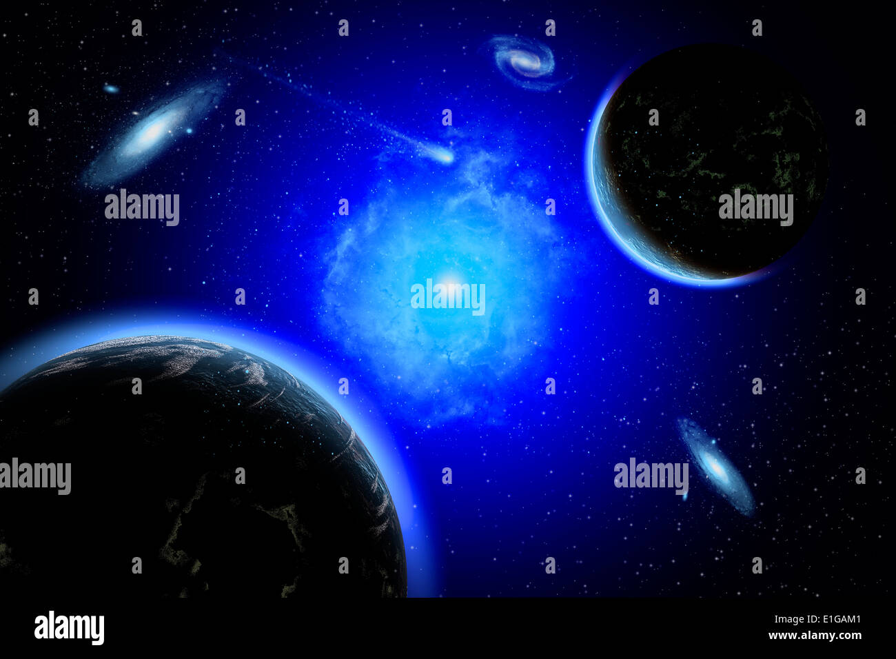 Un giovane star system. Foto Stock