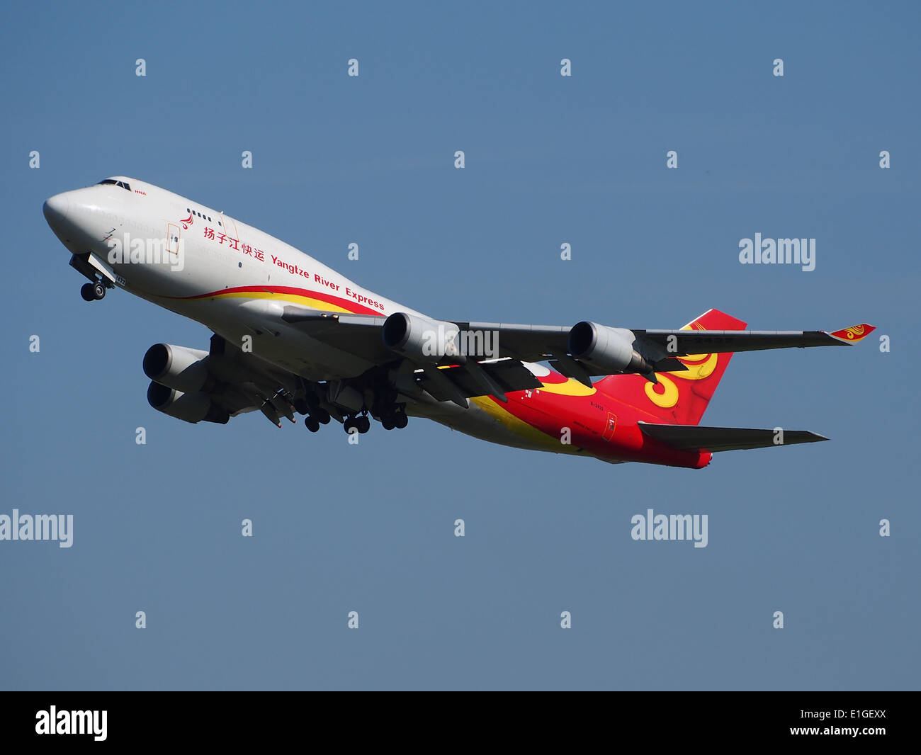 B-2432 Yangtze River Express Boeing 747-481(BDSF) all'aeroporto di Schiphol (AMS - EHAM), Paesi Bassi, 16 maggio2014, PIC-2 Foto Stock