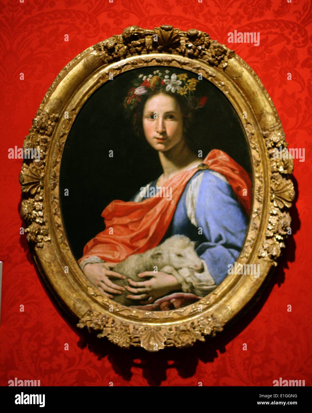 Allegoria dell'innocenza, di Lorenzo Lippi (1606-1665) olio su tela. Foto Stock