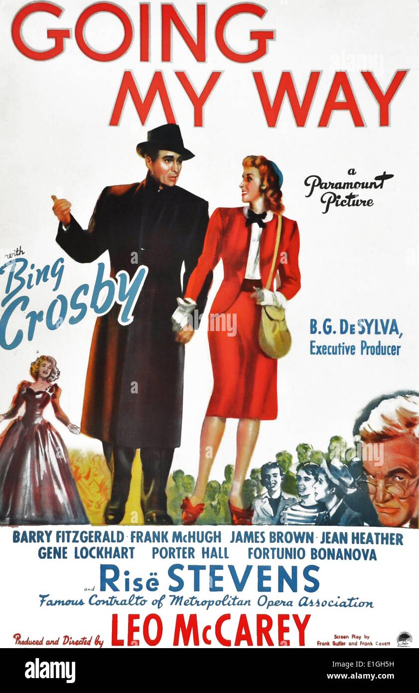 Andando a modo mio un 1944 American commedia musicale/film di fiction con protagonista Bing Crosby. Foto Stock