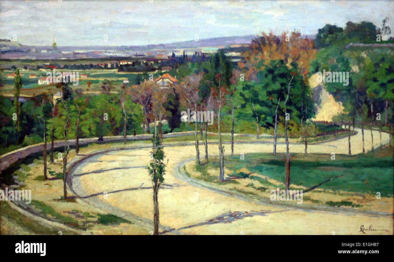 Les dintorni de Paris, c. 1874 da Armand Guillaumin (1841-1927), olio su tela. Foto Stock