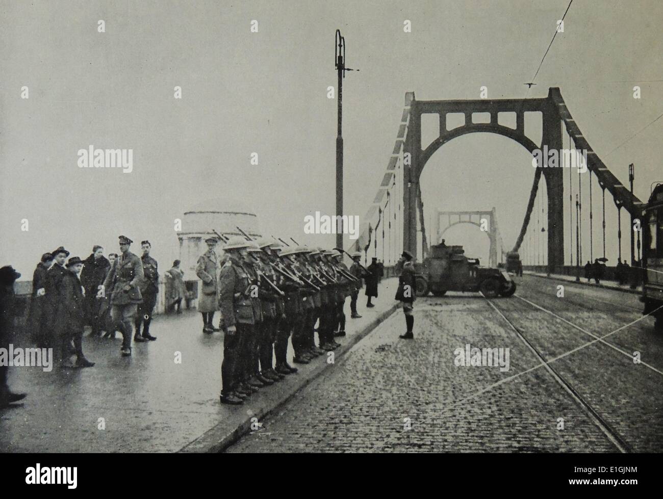 I soldati britannici in Germania durante la Prima Guerra Mondiale. Foto Stock