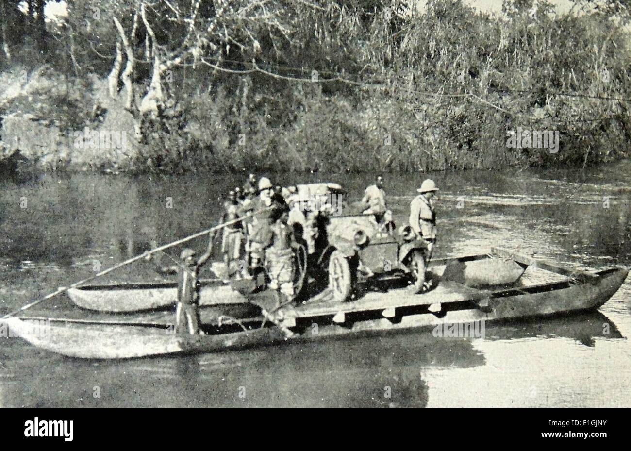 Tedesco forze coloniali in Africa occidentale durante la prima guerra mondiale Foto Stock