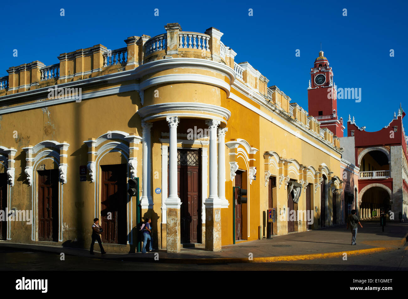Messico, Yucatan Stato, Merida, la capitale dello Yucatan, Piazza Indipendenza Foto Stock