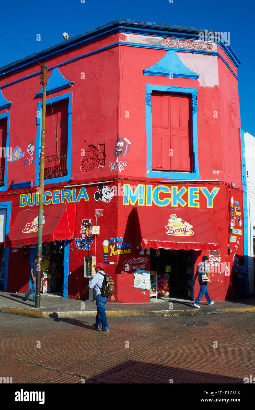 Messico, Yucatan Stato, Merida, la capitale dello Yucatan, mercato comunale Foto Stock