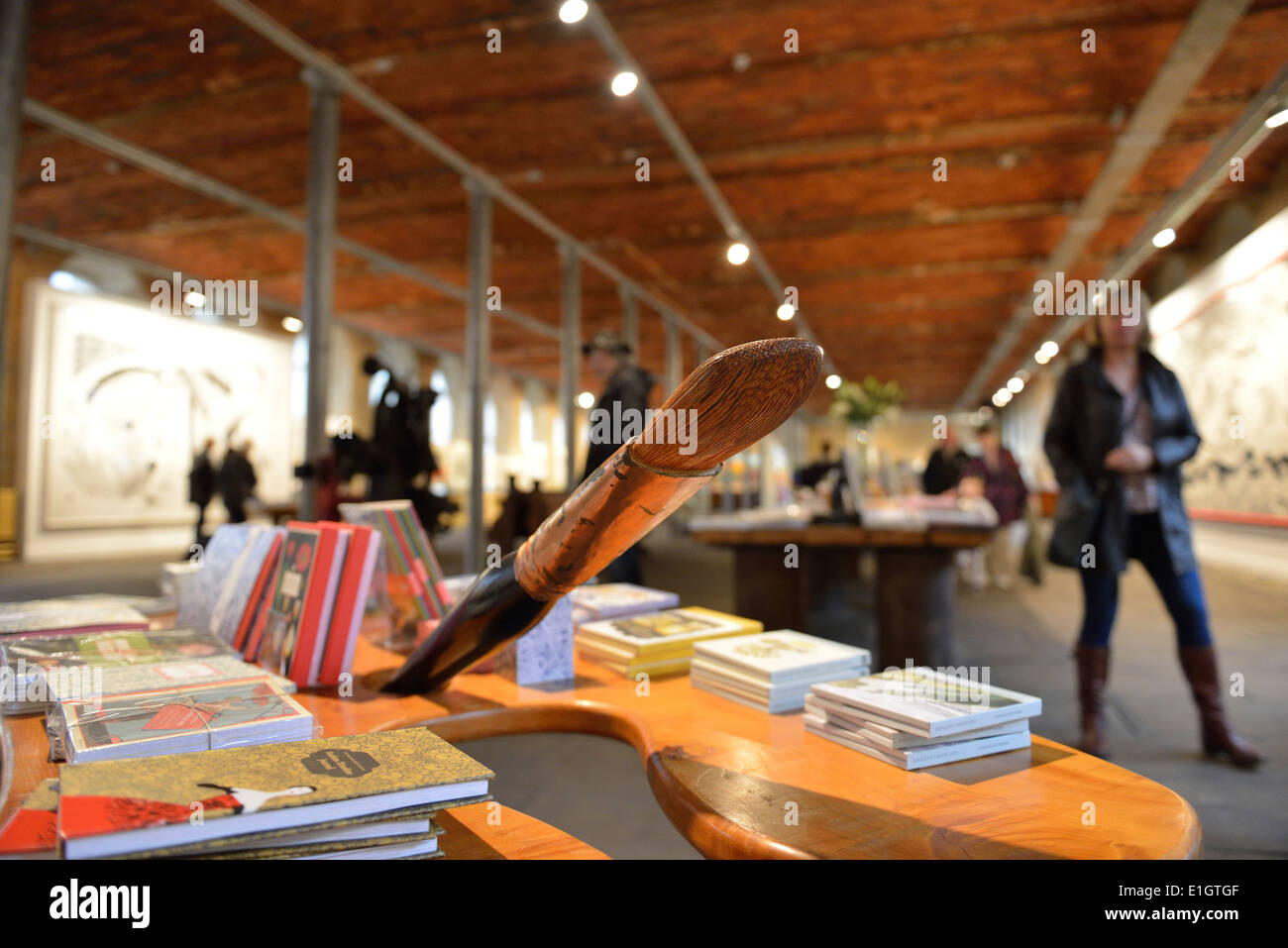 Il 1853 Galleria, con David Hockney, Salts Mill, Saltaire, West Yorkshire, Inghilterra, Regno Unito Foto Stock