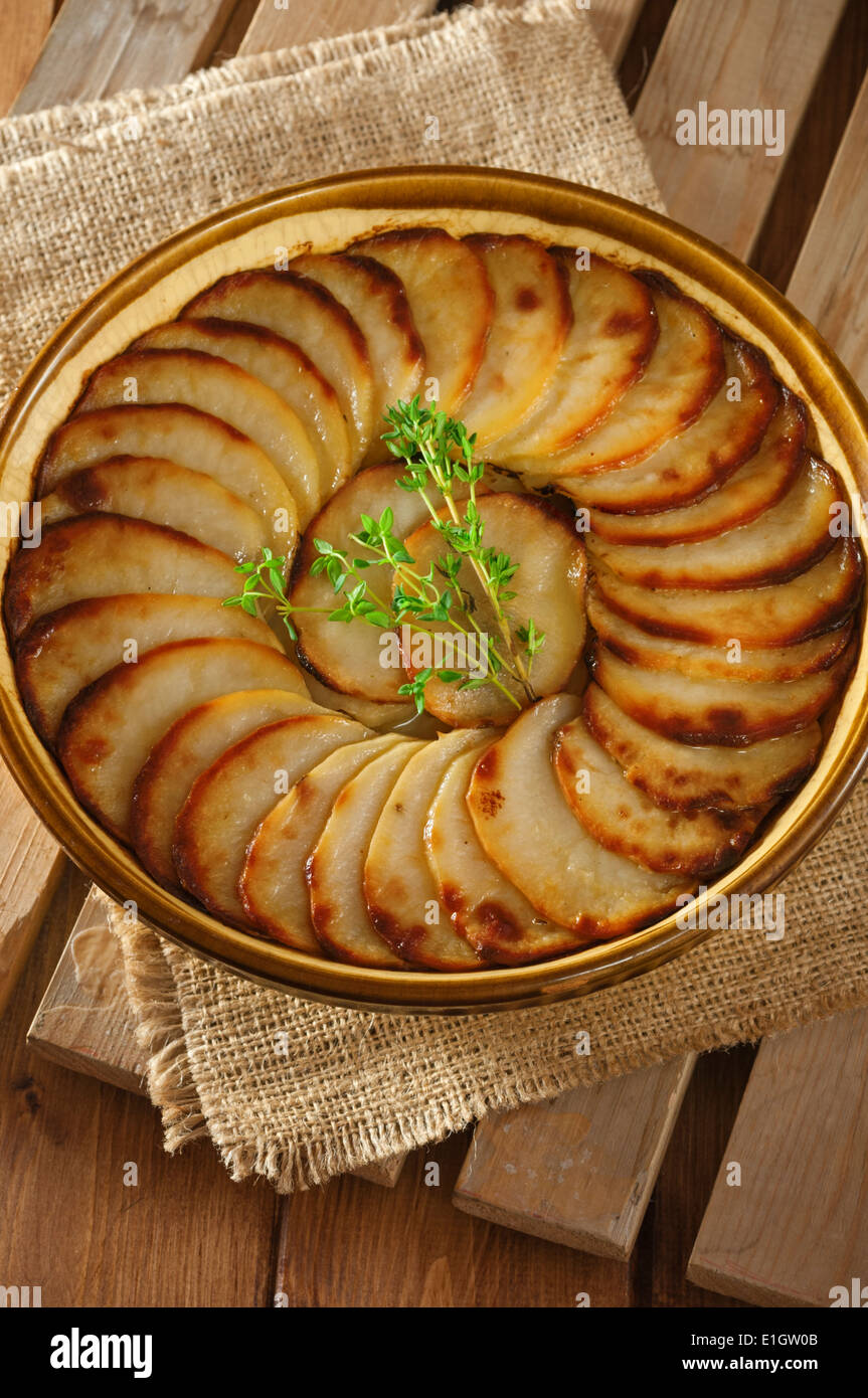 Lancashire hotpot tradizionale agnello e piatto di patate alimentari NEL REGNO UNITO Foto Stock
