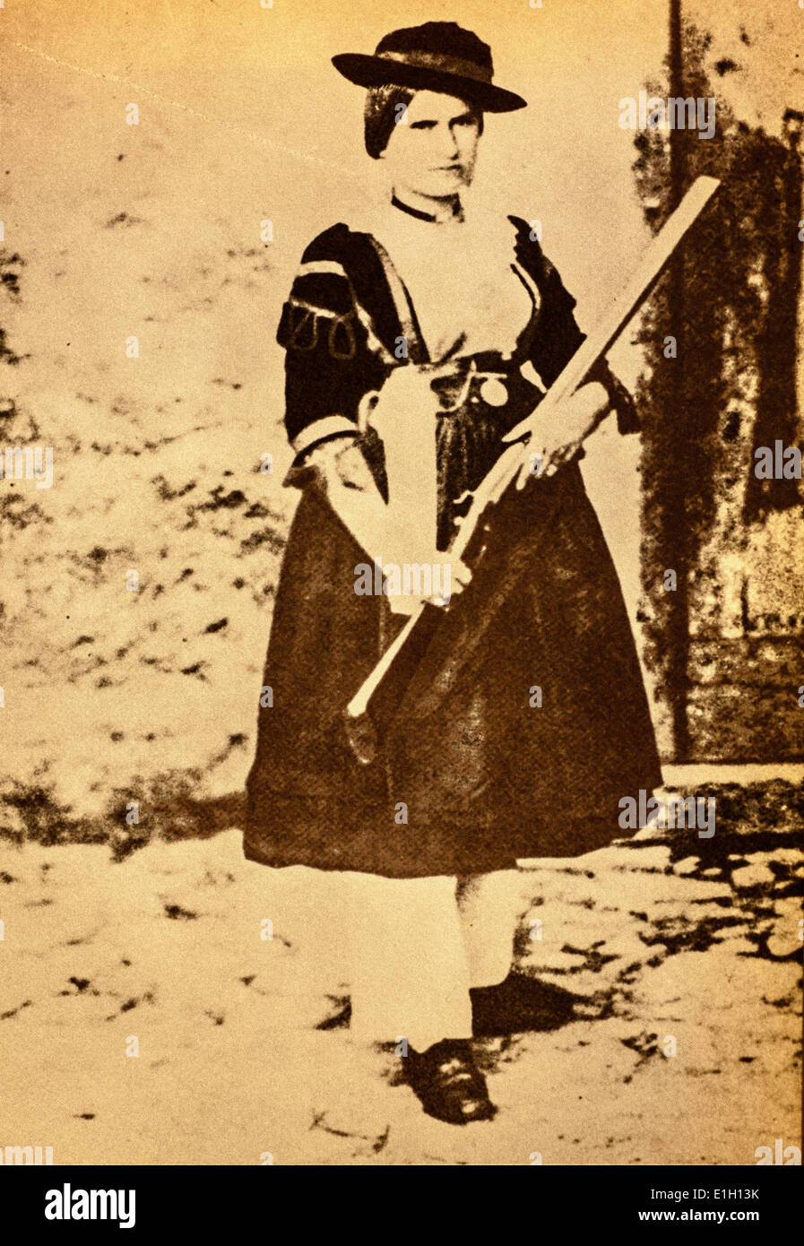 Maria Lucia Nella brigante compagno di Giuseppe Nicola Somma (Nico Nanco) Foto Stock