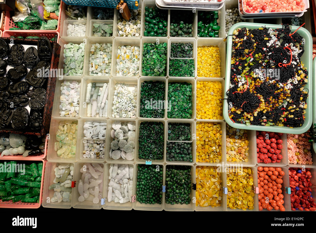 Jianguo Holiday Jade Market, Taipei, Taiwan. Foto Stock