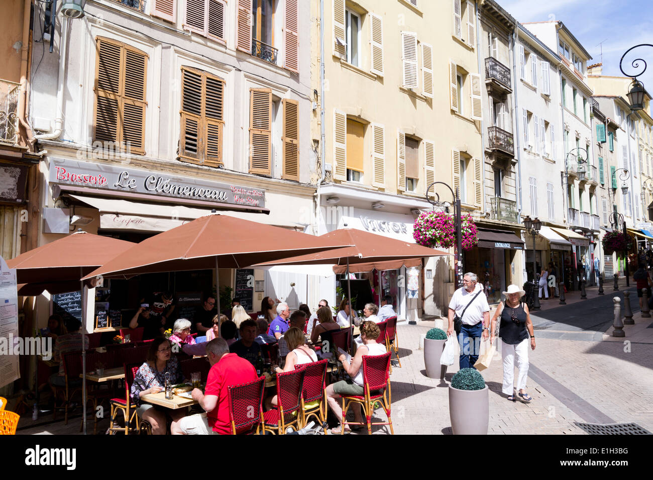 Antibes città vecchia, Cote d'Azur, in Francia Foto Stock